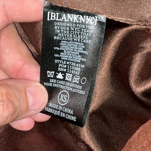 Blank NYC Suede Moto Jacket, Size XS, Like New - Picture 9 of 14